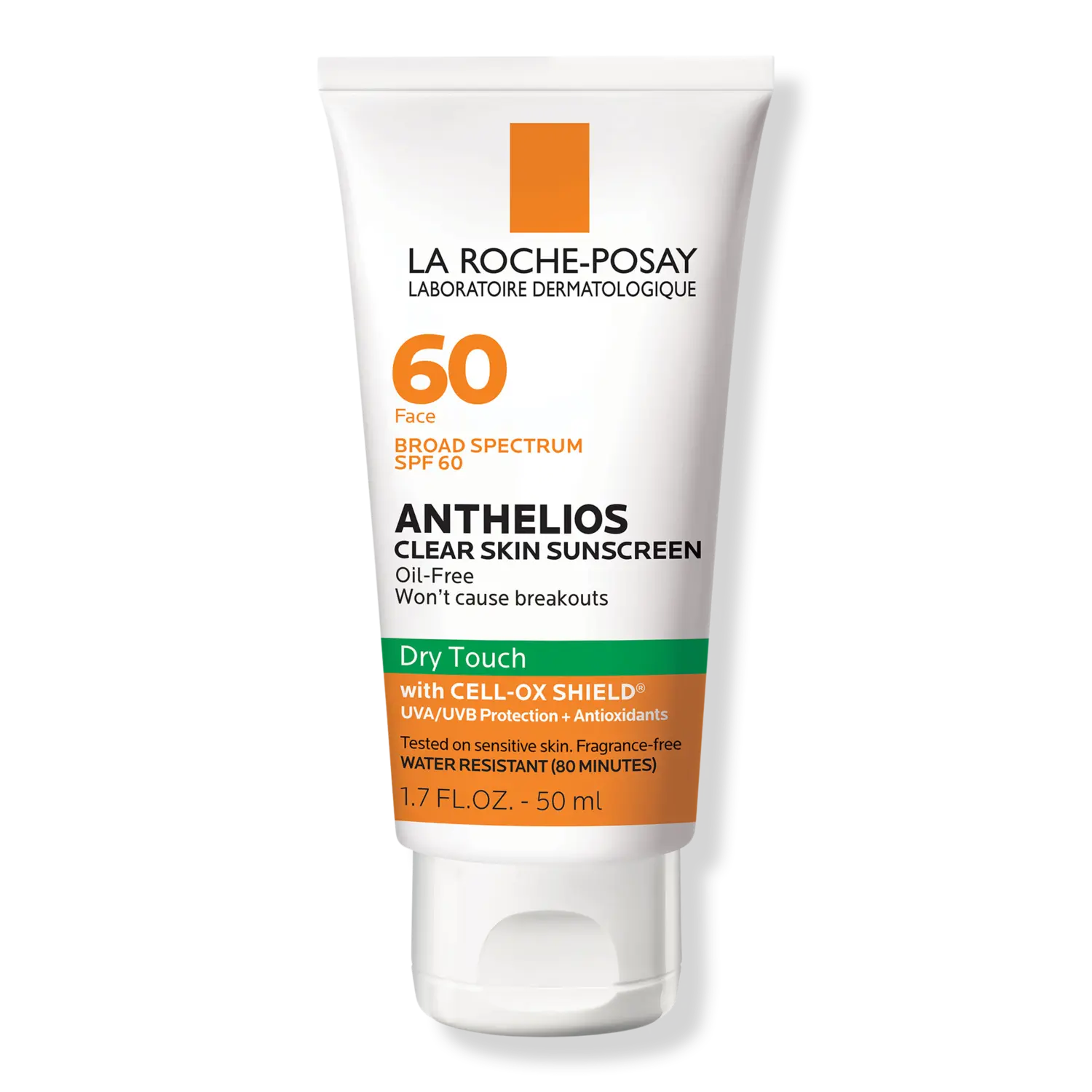 

Солнцезащитный крем для лица Anthelios Clear Skin Dry Touch SPF 60 La Roche-Posay, 1.7 oz