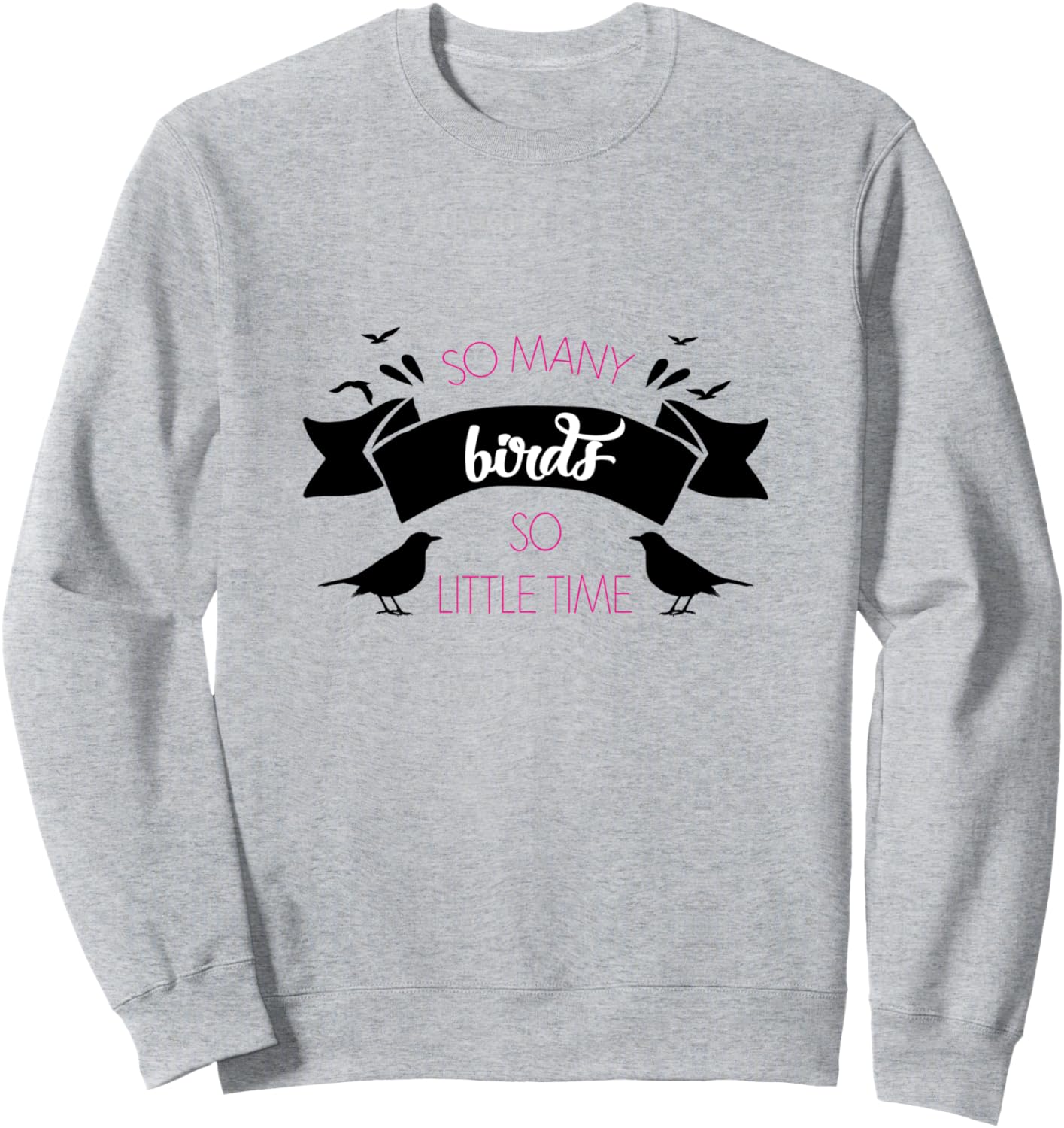 

Футболка с надписью Так много птиц, так мало времени для мужчин и женщин Cute Funny Birds Shirt For Adults, серый