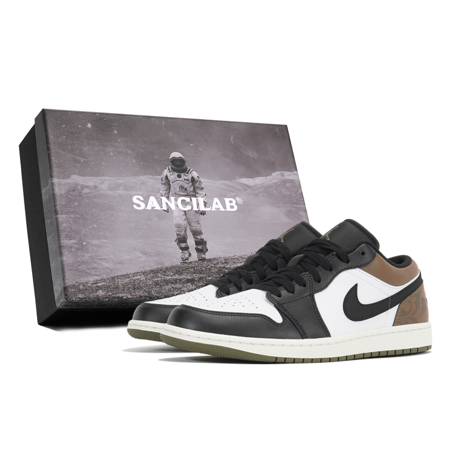

Баскетбольные кроссовки Air 1 Vintage Unisex Low-Top Brown/White Jordan