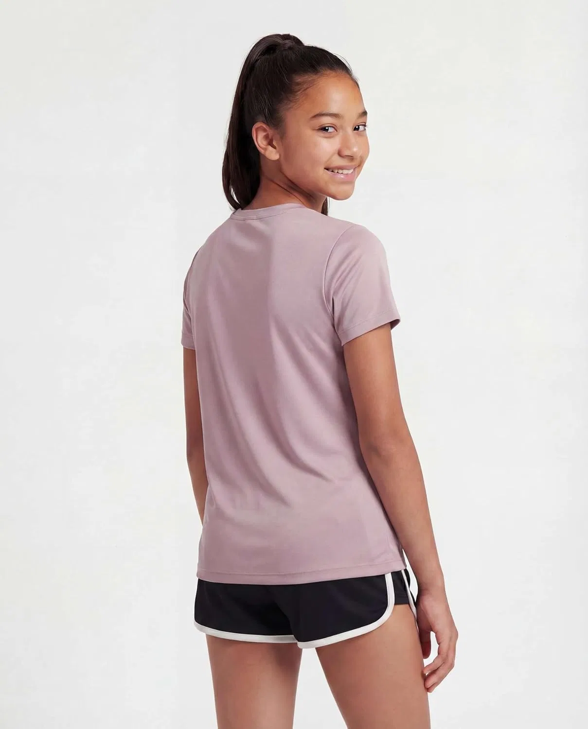 Футболка Reebok 3 шт, Solid Black, Solid Fuchsia Fedora, Solid Fragrant Lilac — фото 3