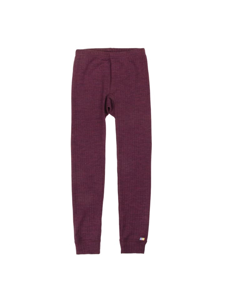 

Леггинсы из мериносовой шерсти сливового цвета Joha