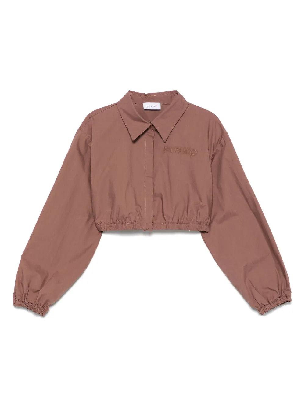 

Куртка с вышитым логотипом Pinko Kids, коричневый