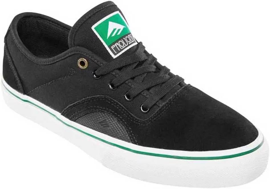 Мужские скейтбордистские кроссовки Emerica Provost G6, Black White Gold — фото 4