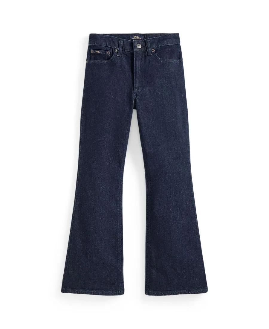 Джинсы-клеш из эластичного денима для девочек 7-16 лет Polo Ralph Lauren, Mosley Wash