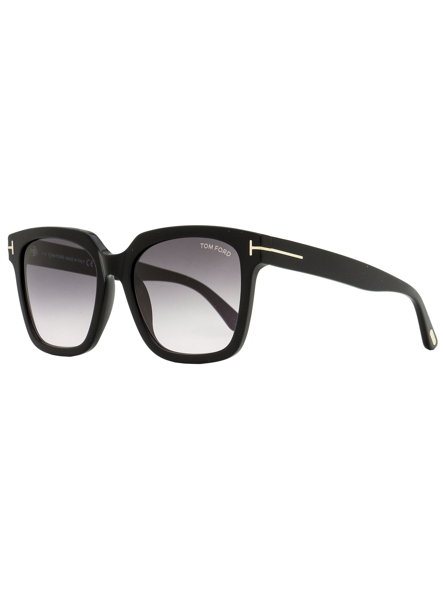 

Солнцезащитные очки женские квадратные Tom Ford TF952 Selby 01B черные 55 мм