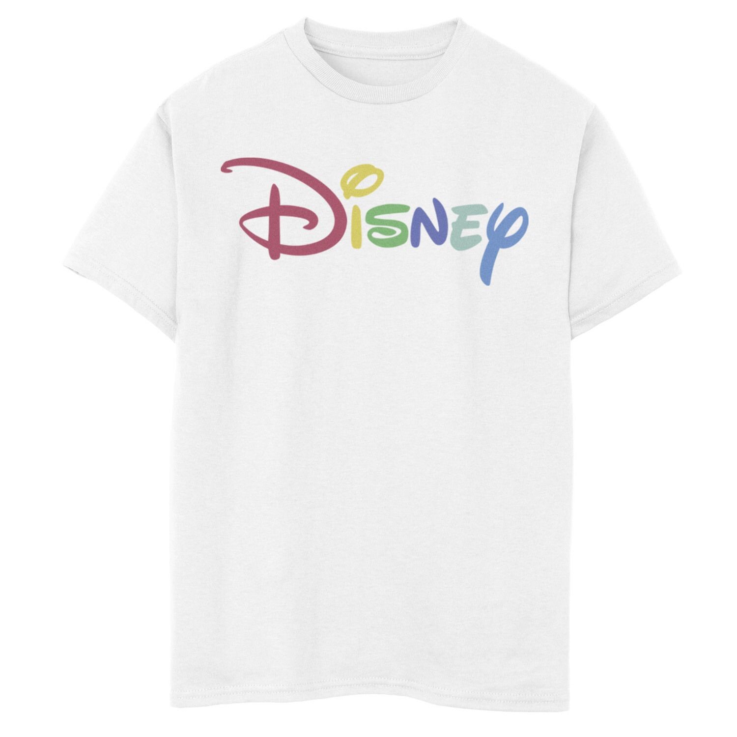 

Футболка с радужным логотипом Disney для мальчиков 8–20 лет Disney, белый