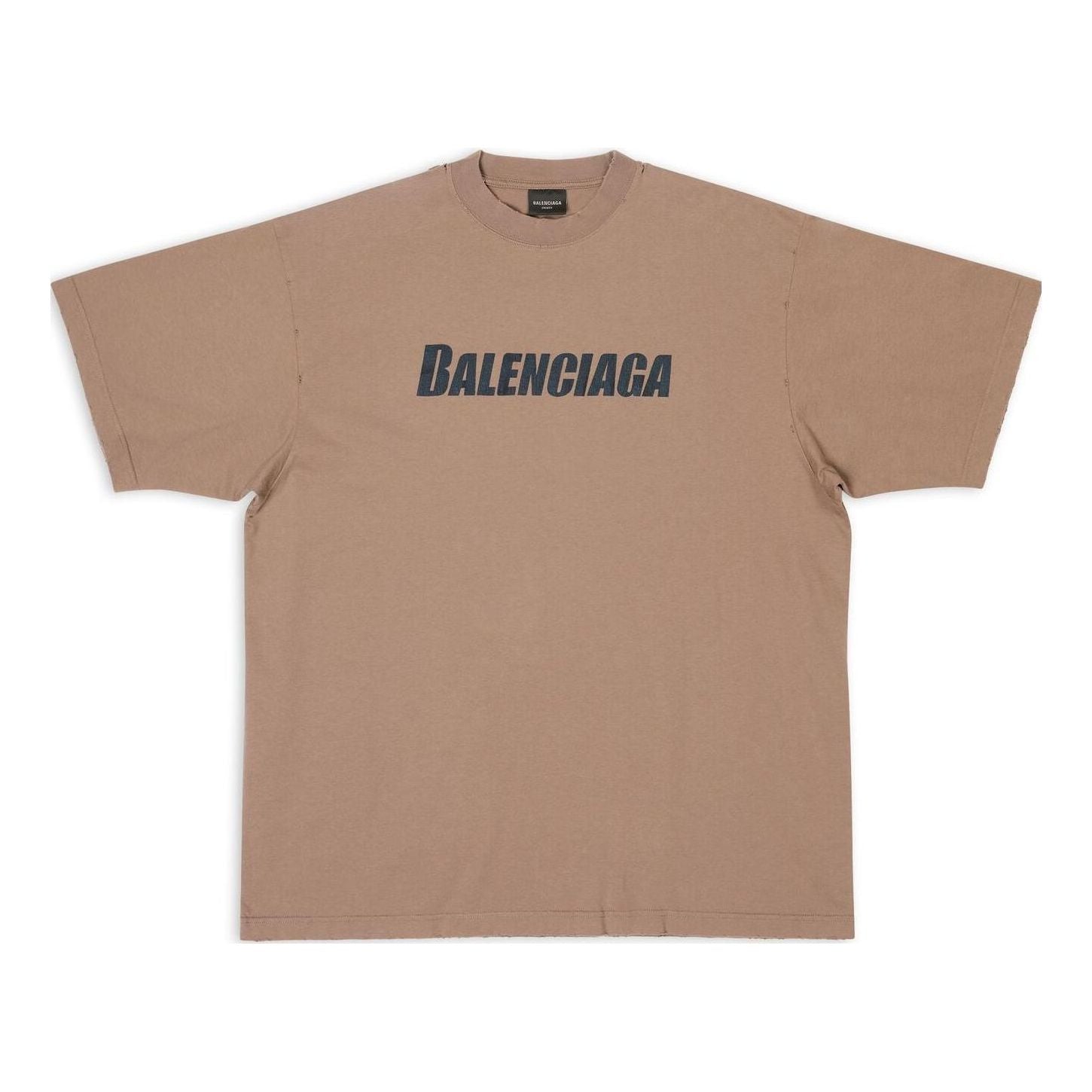 

Футболка Balenciaga Caps T-shirt Boxy Fit 'Tan' 651795TNVL17761, желто-коричневый