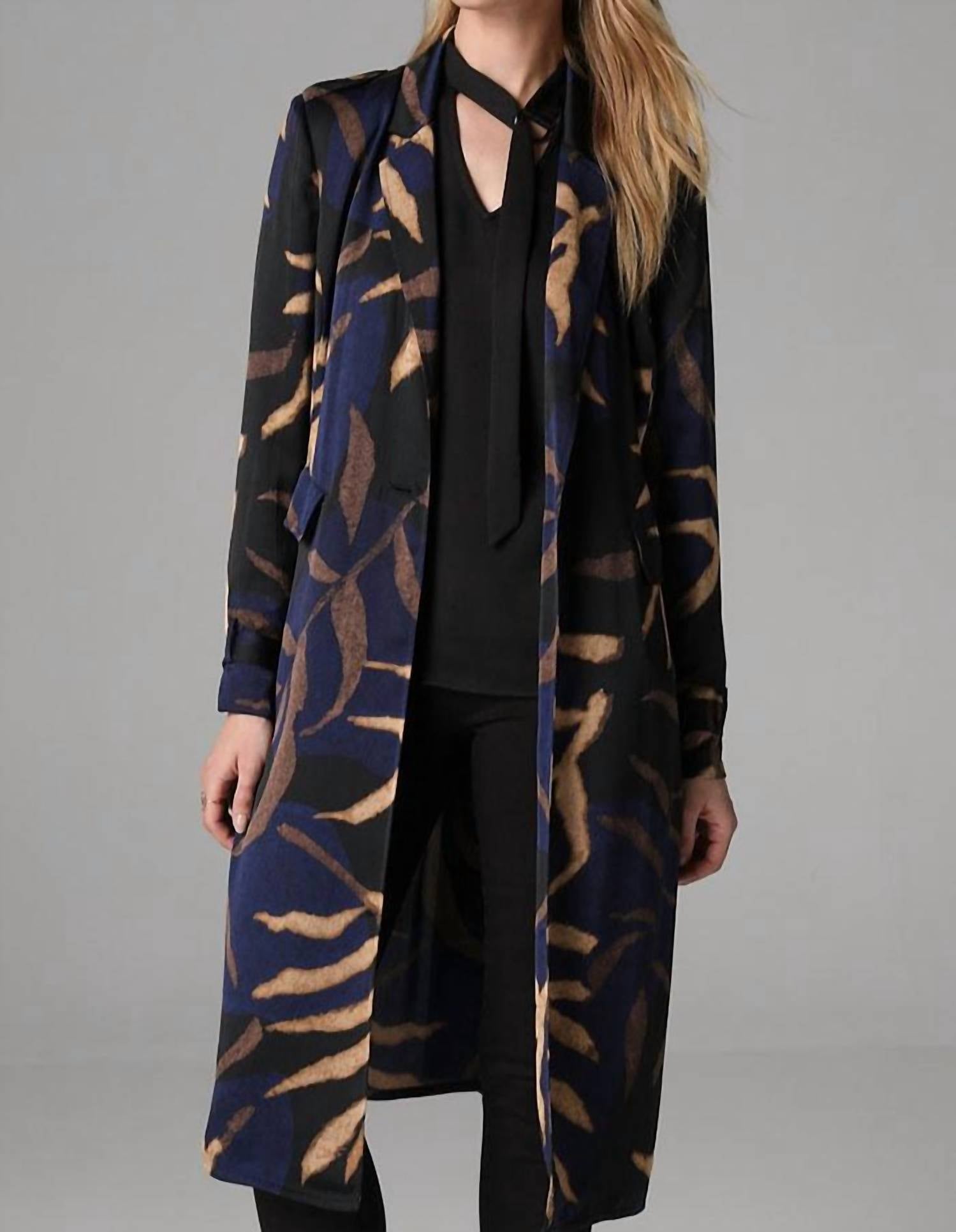 

Куртка-тренч Midnight Fern в цвете Indigo Multi Nic + Zoe