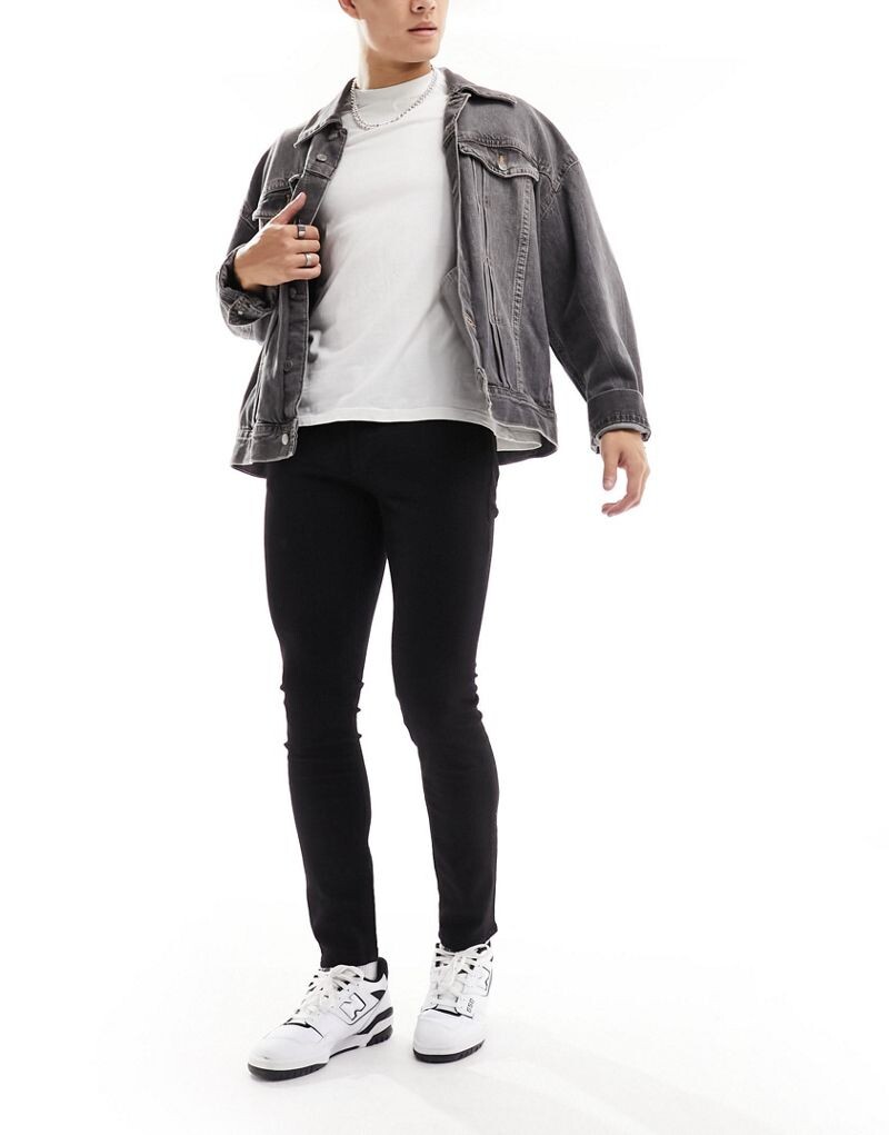 

Черные джинсы скинни Jack & Jones Essentials Liam