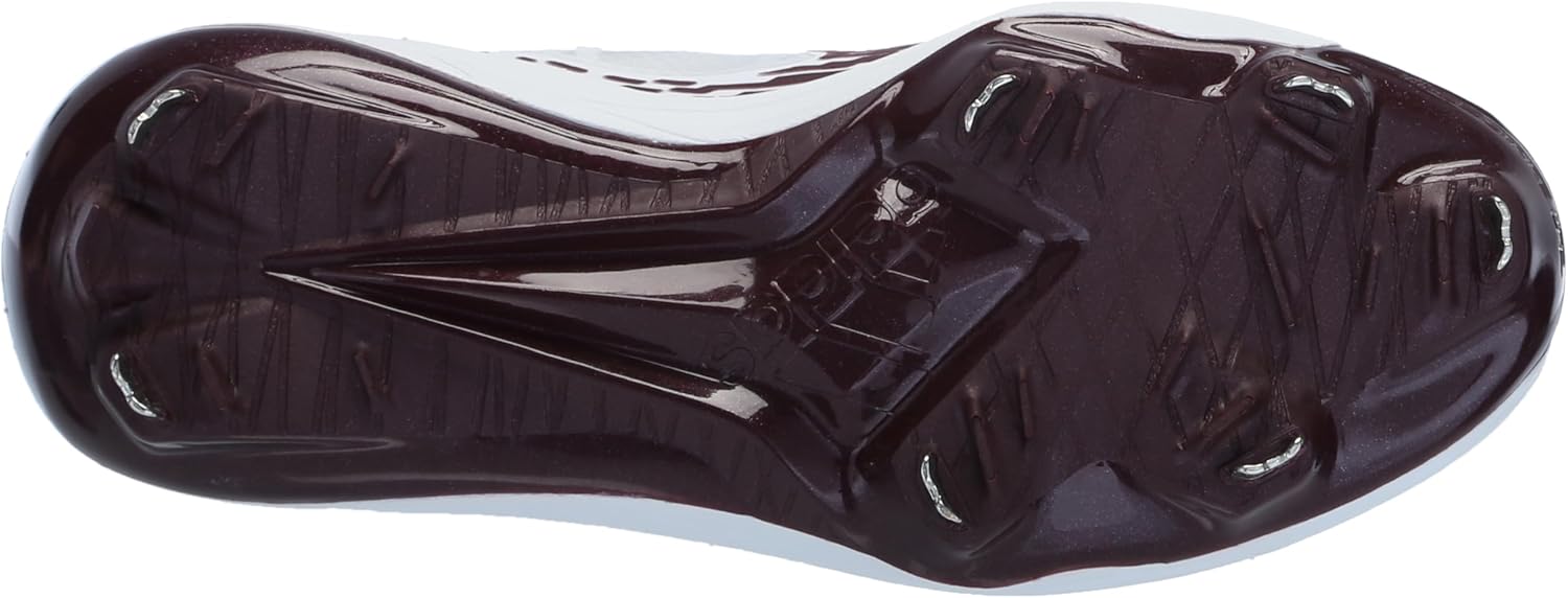 Мужские кроссовки Adidas Adizero Afterburner 9, белый/бордовый — фото 4