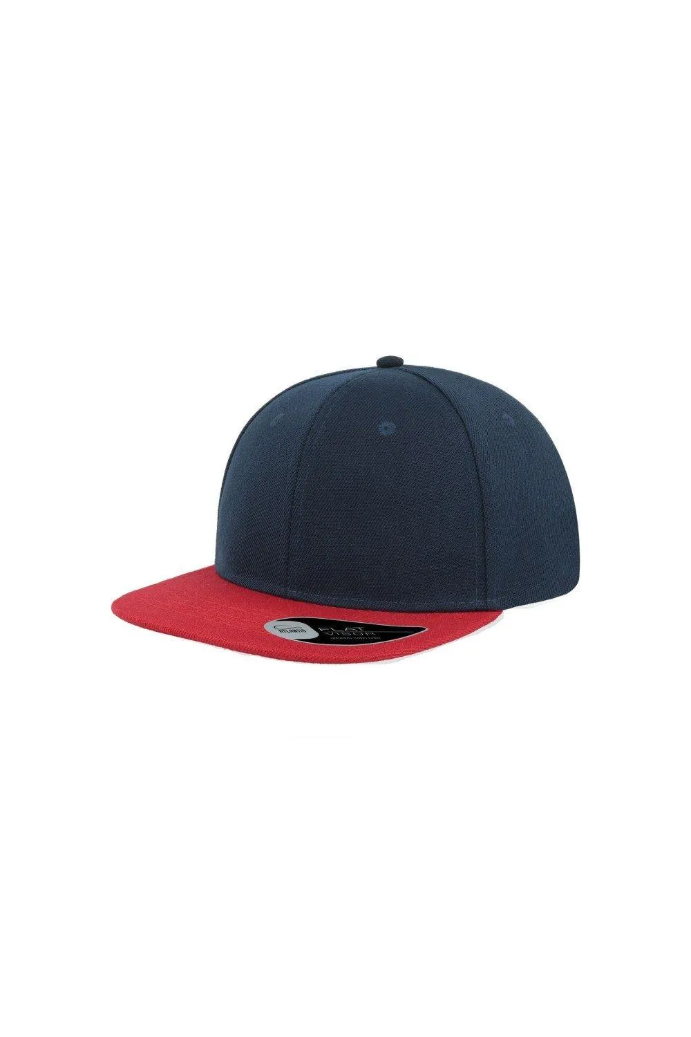 

Кепка с плоским козырьком Snap Back, 6 панелей Atlantis, темно-синий