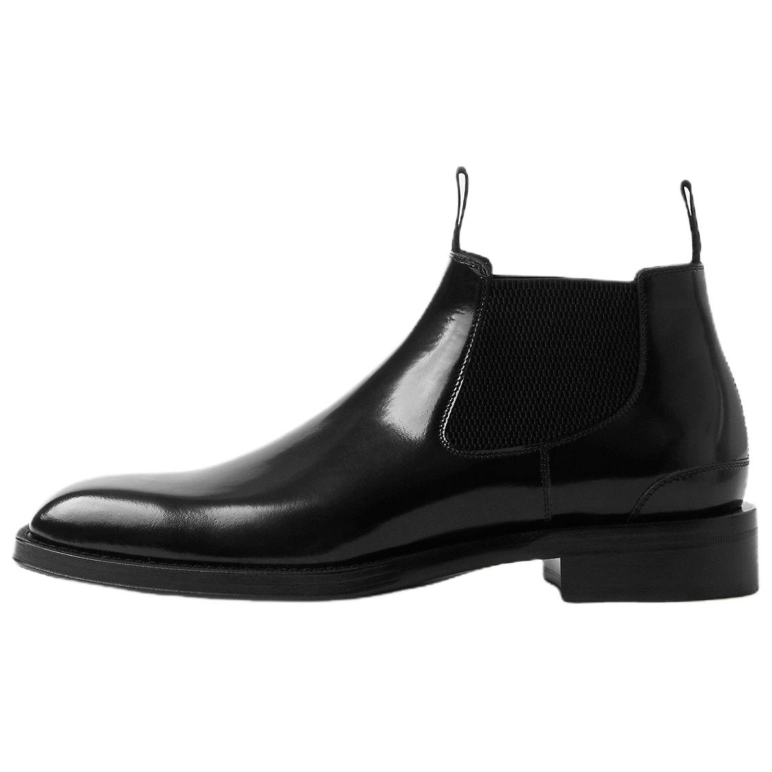

Кожаные ботинки челси с квадратным носком Burberry, Original Shoe Box Included