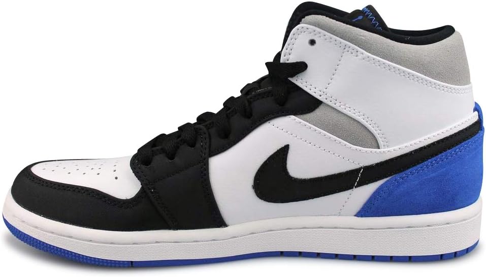 Мужские кроссовки Nike Air Jordan 1 Mid SE, белый/черный — фото 2