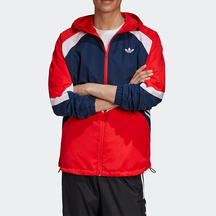 Куртка мужская красная Adidas Originals, красный — фото 3