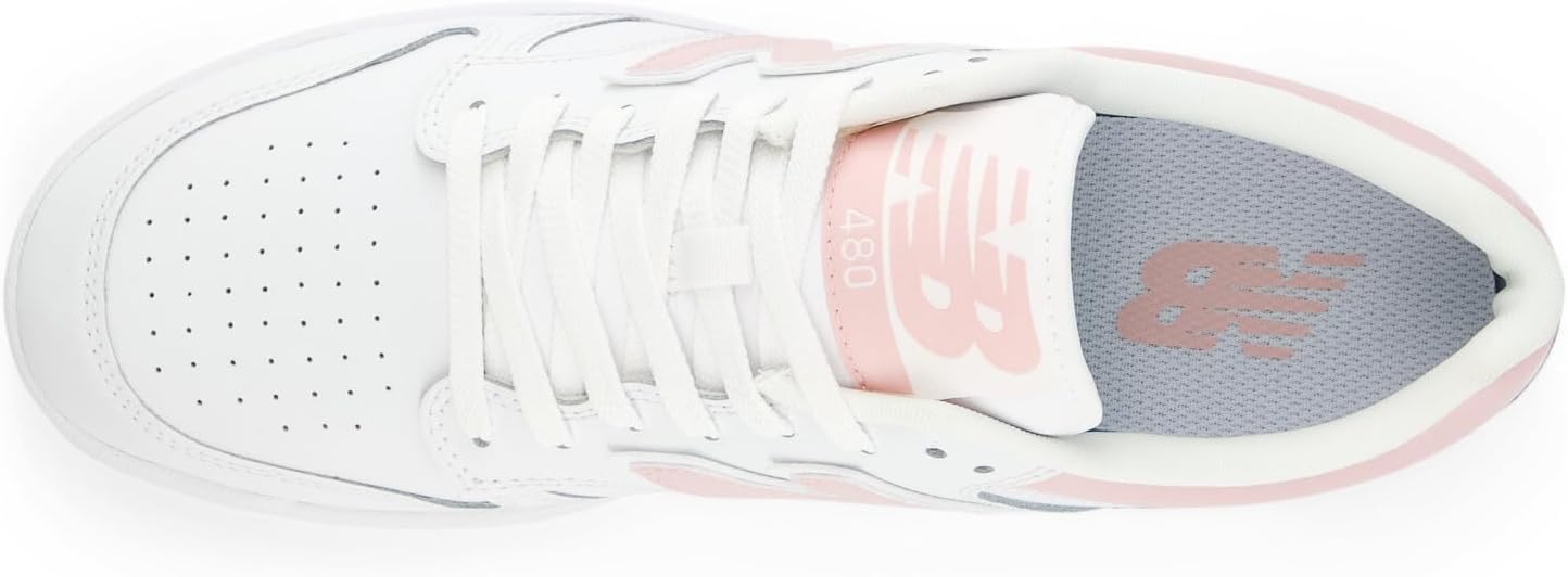 Мужские кроссовки New Balance 480 V1, White/Orb Pink — фото 2