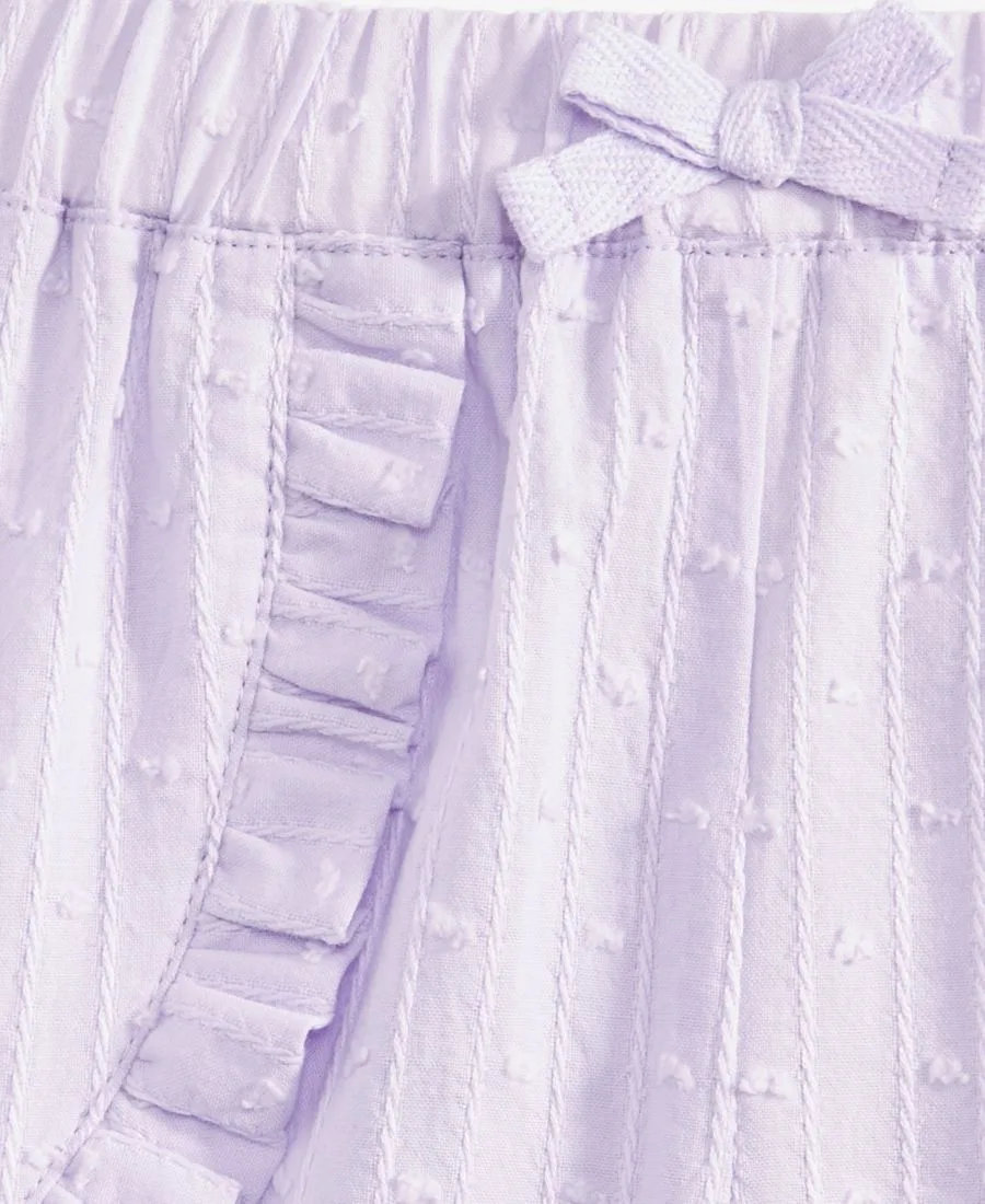 Хлопковые шорты в горошек для девочек 2T-4T First Impressions, Dull Violet — фото 3