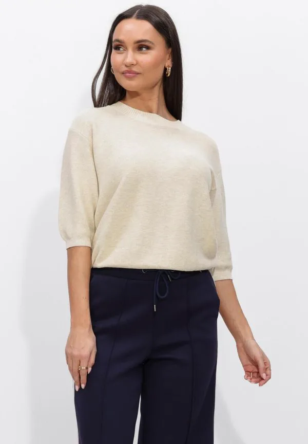 

Базовая футболка-пуловер nina Nukus, Sand, Бежевый, Базовая футболка-пуловер nina Nukus, Sand