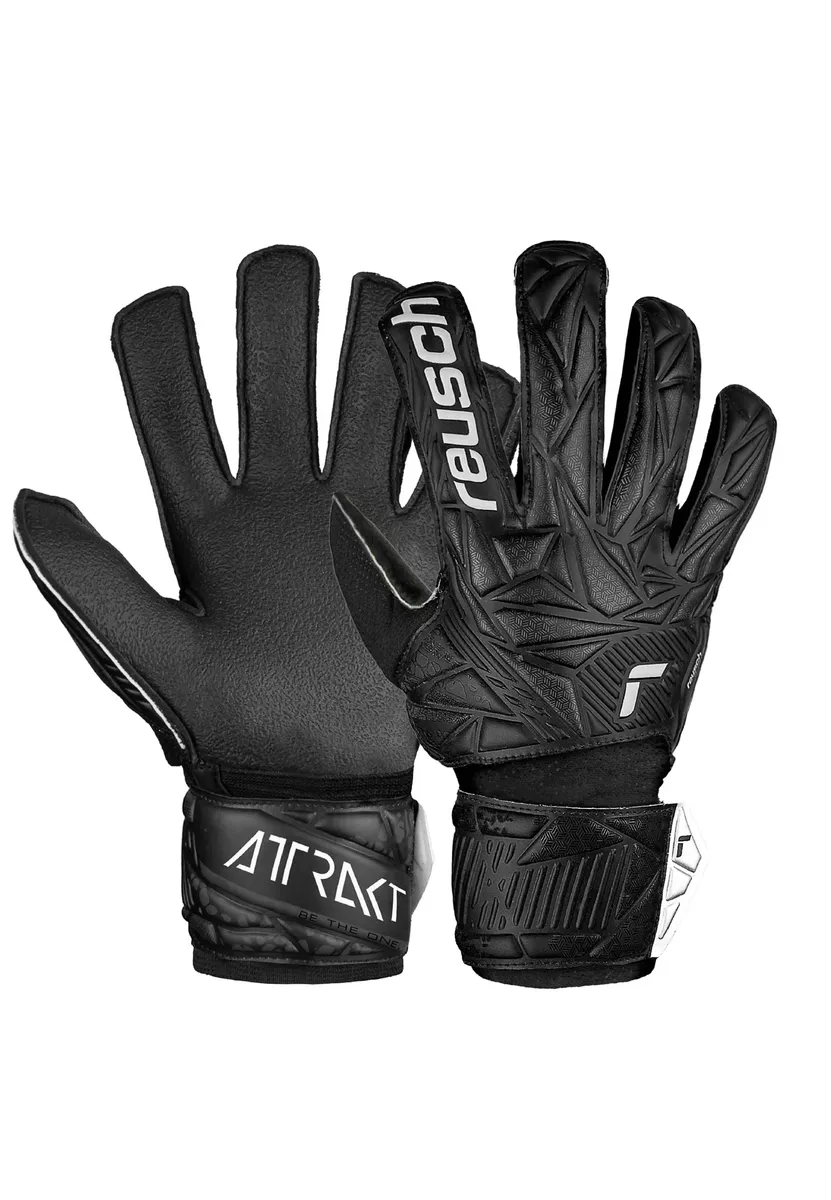 

Вратарские перчатки Reusch Attract Resist Junior, расширенного кроя, черный