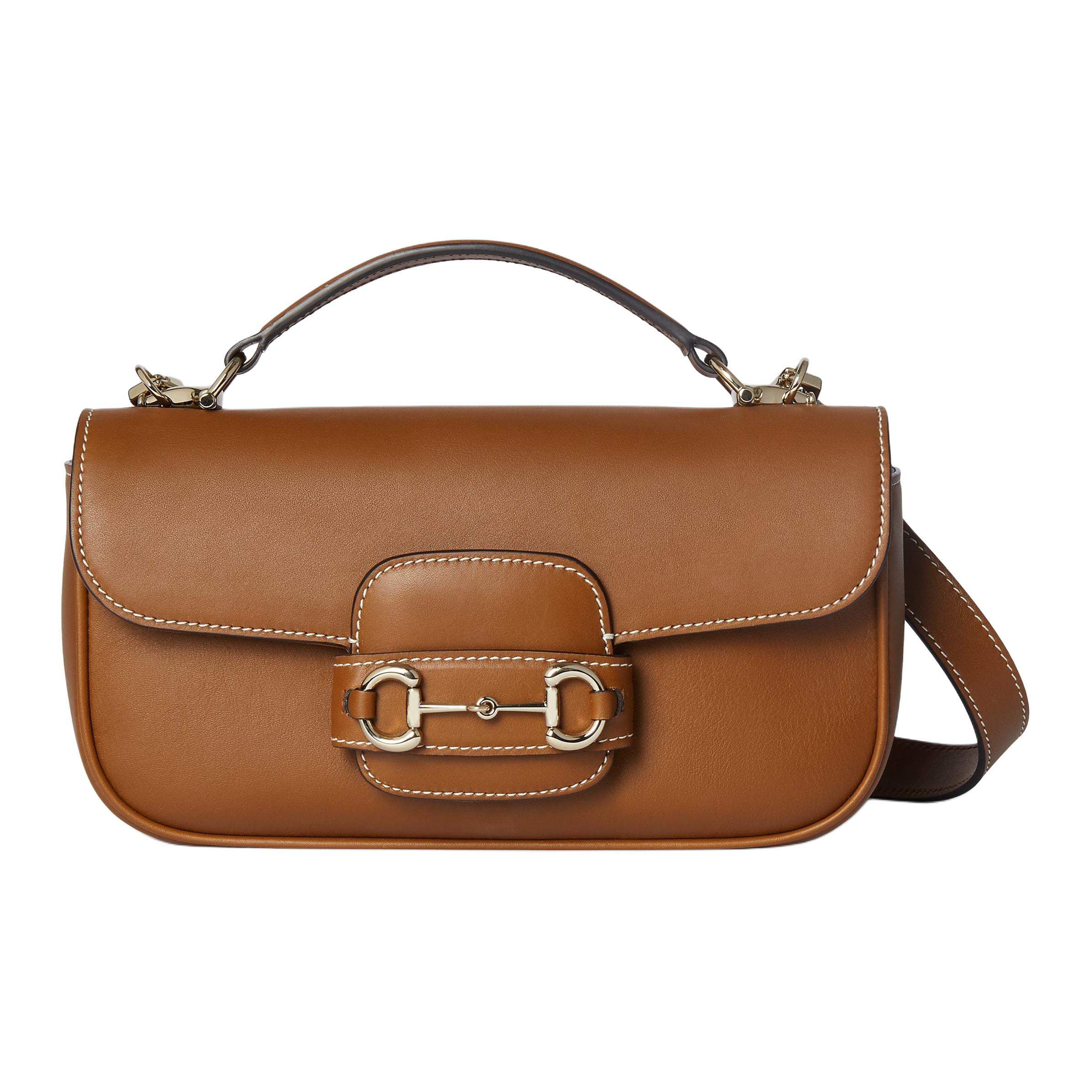 

GUCCI Кожаная сумочка через плечо с подковой 1955