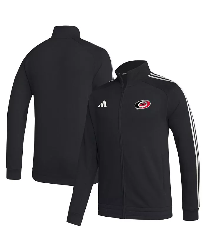 

Мужская черная толстовка Carolina Hurricanes с регланными рукавами на молнии adidas