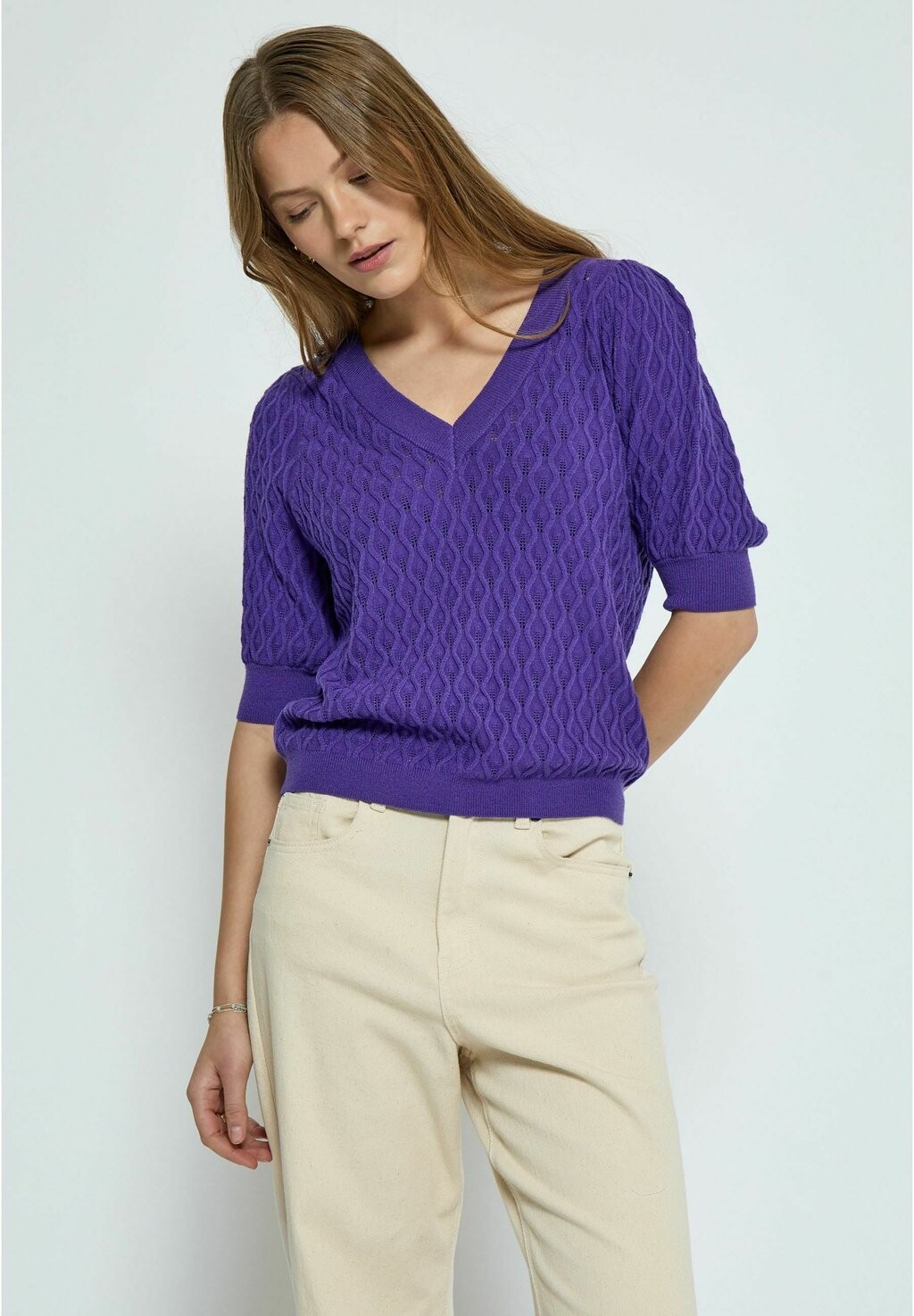 

Футболка с принтом ROSALIA PUFF SLEEVE PEPPERCORN, цвет 7016 purple corallites