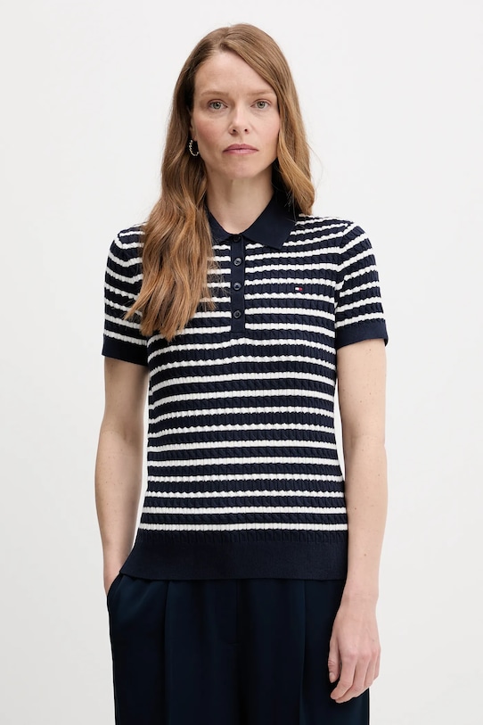 

Хлопковый свитер Tommy Hilfiger, темно-синий