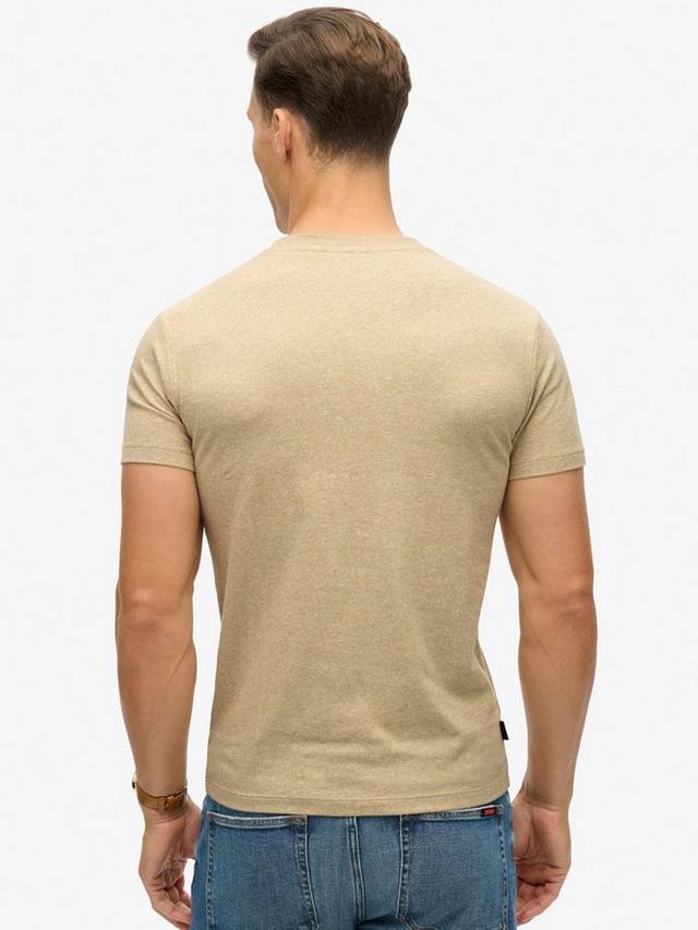 Футболка с логотипом essential из органического хлопка Superdry, цвет Tan Brown Fleck Marl — фото 2