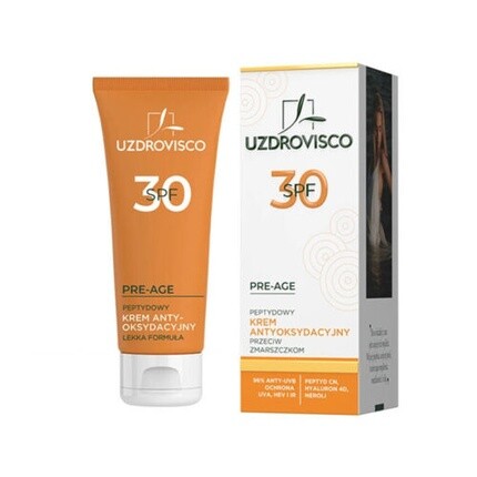 

UZDROVISCO Pre-Age пептидный антиоксидантный крем против морщин SPF30 50 мл
