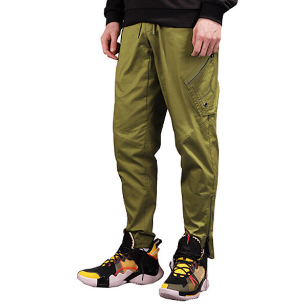 Спортивные штаны Air Jordan Wings Utility Zipper Sports Long Pants Yellow, желтый — фото 3