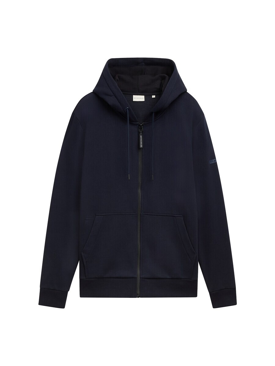 

Толстовка с капюшоном на молнии TOM TAILOR Zip-Up Hoodie, темно-синий