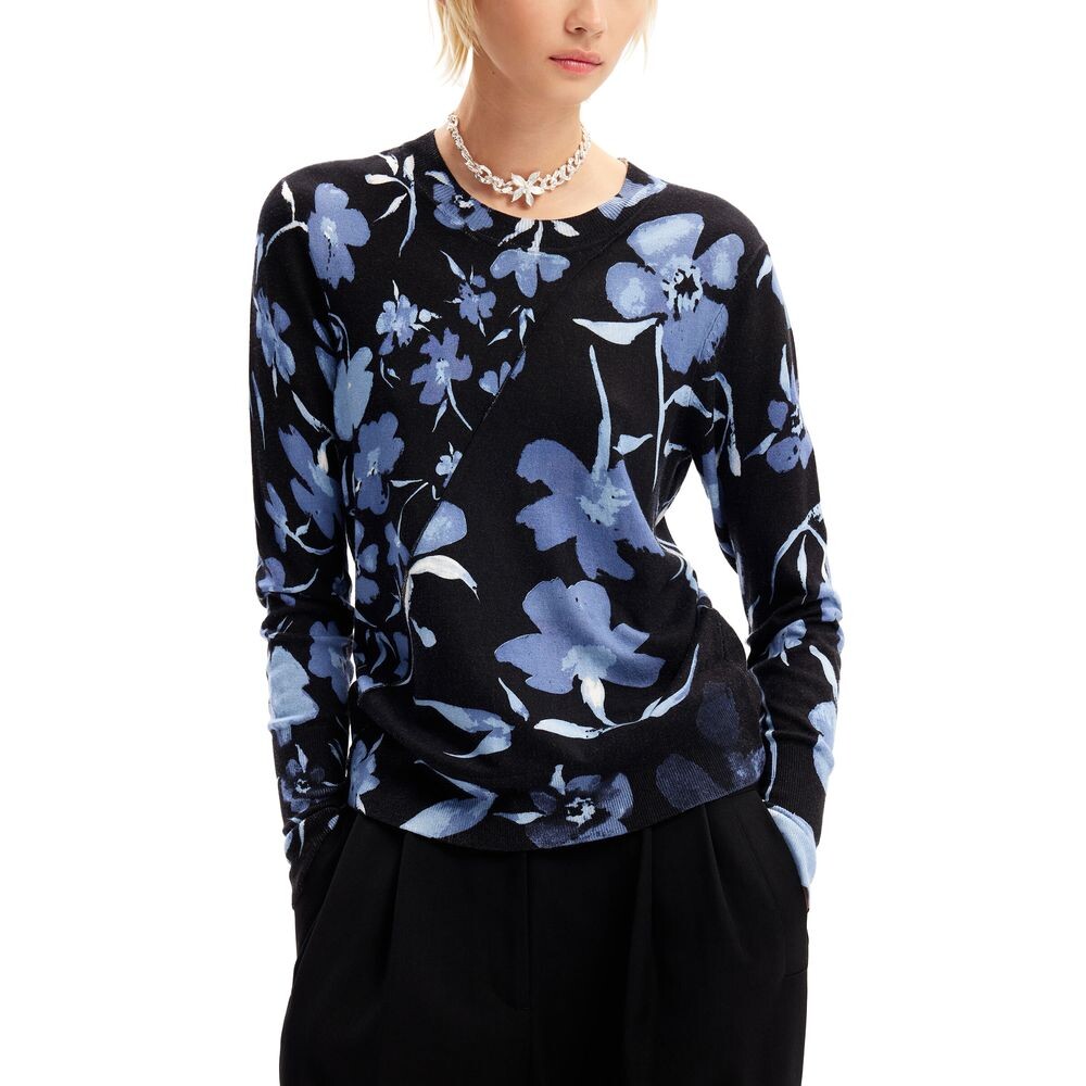 

Черные вискозные топ и футболка Desigual
