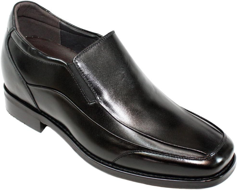 

Мужские невидимые туфли-лифтеры Calden - черная кожаная шнуровка, легкие классические оксфорды - увеличение роста на 3 дюйма - K333021 - размер 6 D(M) US, черный