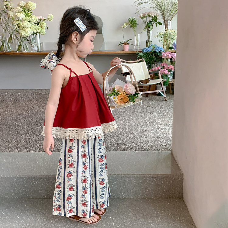 Детский спортивный комплект Casual Sportswear 2 Piece Set для детей 3-7 лет PROTECTCAMEL, red — фото 2