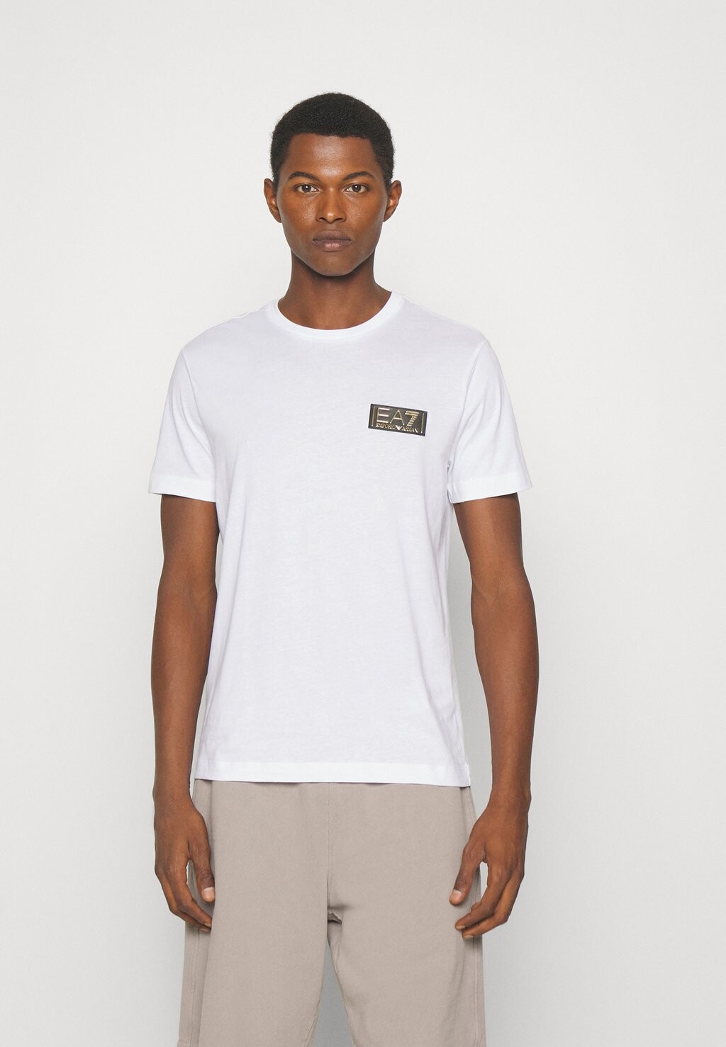 

Базовая футболка EA7 Emporio Armani, белая, Белый, Базовая футболка EA7 Emporio Armani, белая