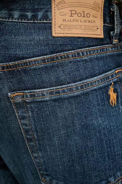 Джинсы скинни потертый эффект Polo Ralph Lauren, синий — фото 4