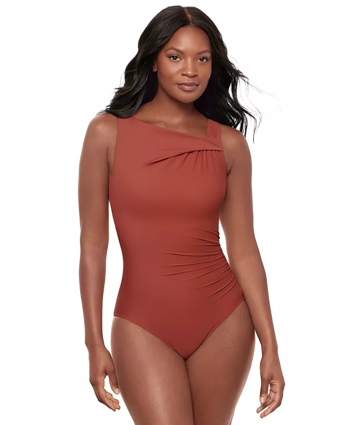 

Женский цельный купальник Rock Solid Avra ​​на косточках Miraclesuit, красный