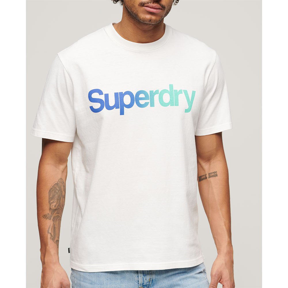 

Футболка с коротким рукавом Superdry Core Logo Loose, белый