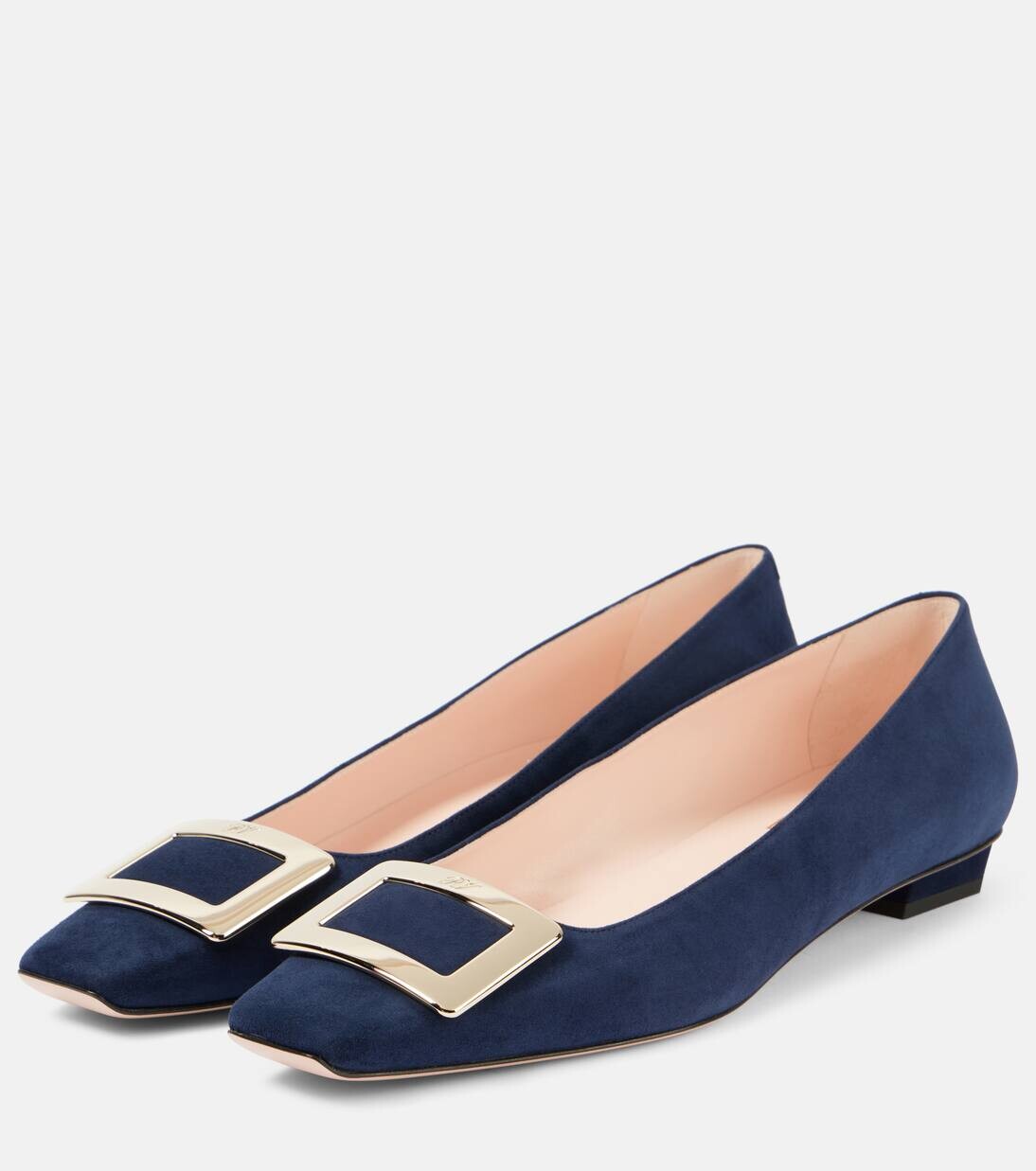 Туфли Belle Vivier 25 из замши Roger Vivier, темно-синий — фото 4