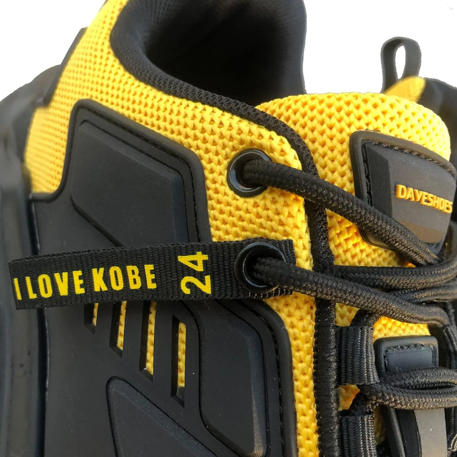 DAVESHOES Мужские широкие кроссовки Mamba 24, высокие механические кроссовки с латексными стельками, мужские туфли на платформе, кроссовки в стиле хиптоп, черные беговые кроссовки, спортивная обувь, мужские — фото 2