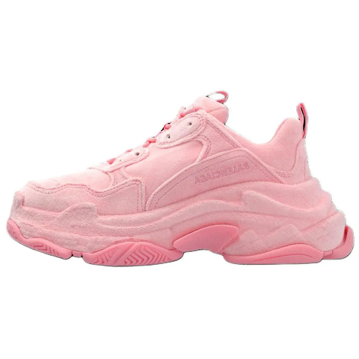 Кроссовки Triple S Chunky женские низкие розовые Balenciaga