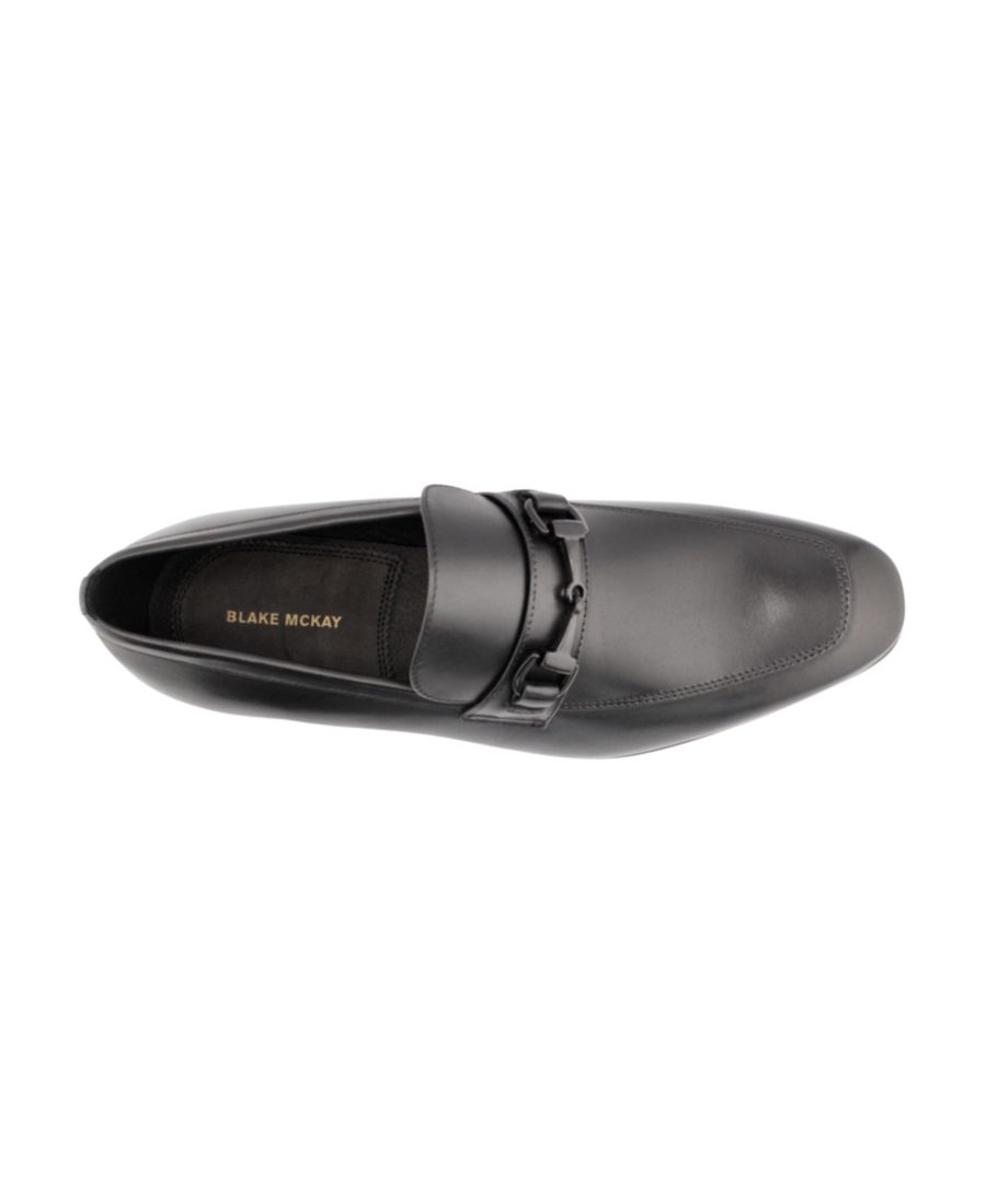 Мужские кожаные лоферы Dylan Dress Slip-on Bit Blake McKay, Black — фото 3