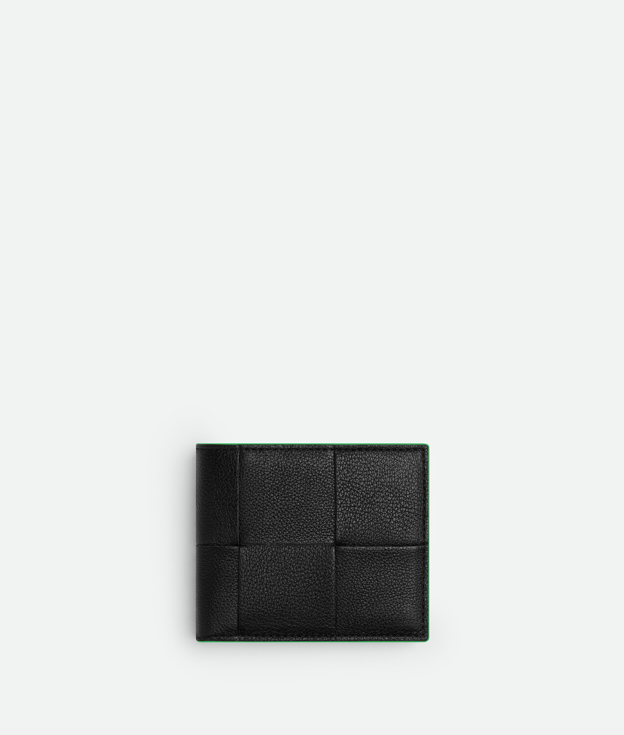 

Кассетный складной кошелек Bottega Veneta, зеленый/черный