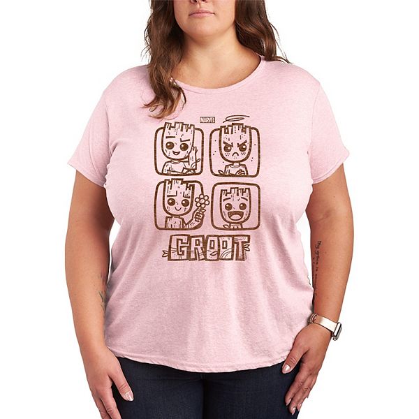 

Футболка с принтом Guardians of the Galaxy Groot, Plus size Marvel, Heather Pink, Розовый, Футболка с принтом Guardians of the Galaxy Groot, Plus size Marvel, Heather Pink