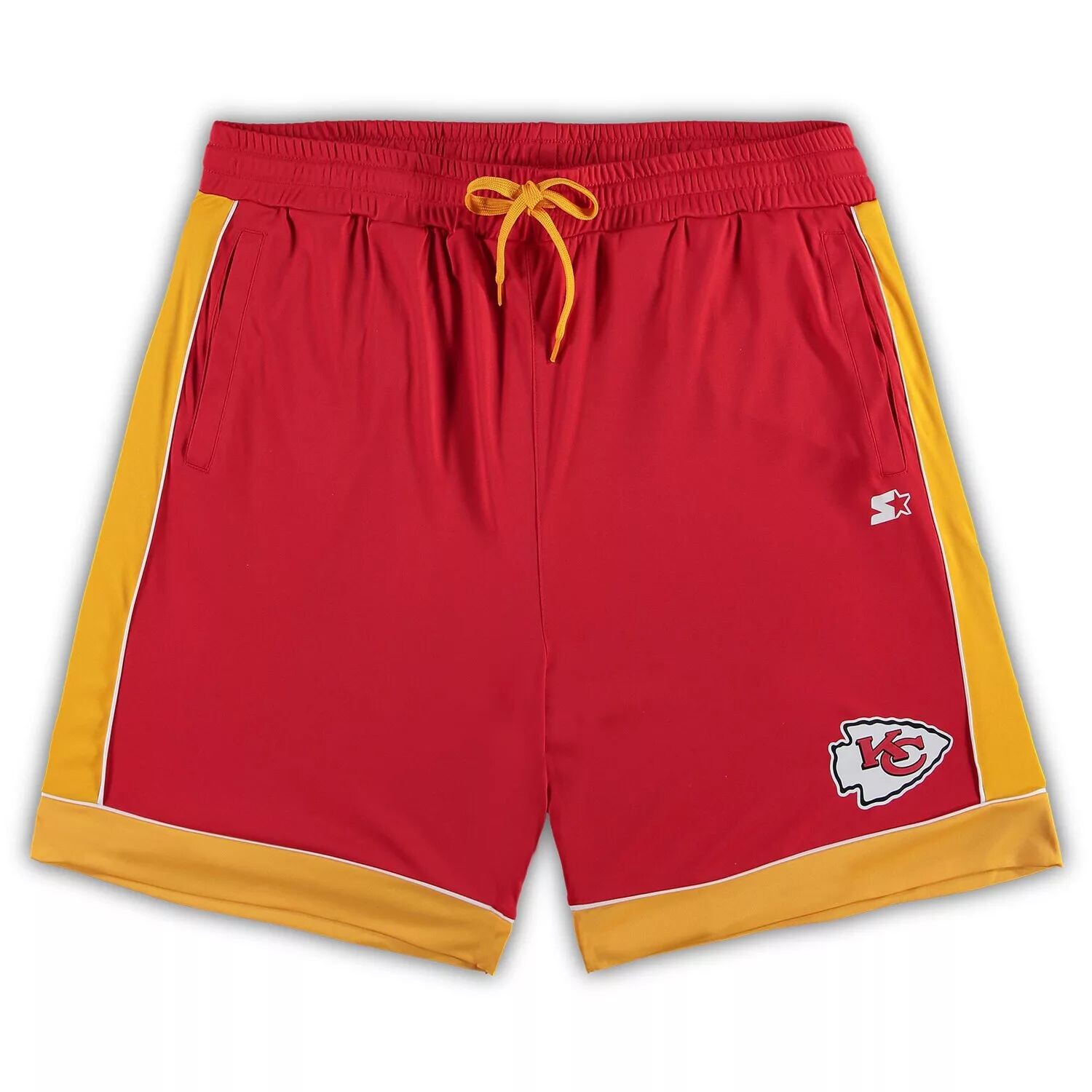 

Мужские красные/золотые модные шорты, любимые поклонниками команды Kansas City Chiefs Starter