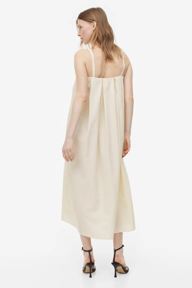 

Платье со складками H&M, бежевый
