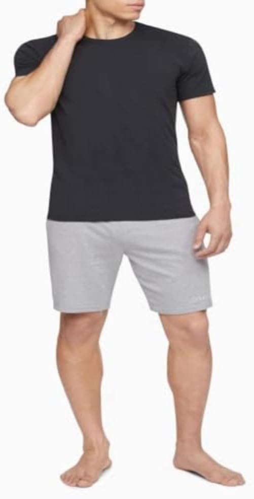 Комплект из 3 мужских нижних маек Calvin Klein из хлопка и эластичной ткани, 3 Classic Black Crewneck — фото 4