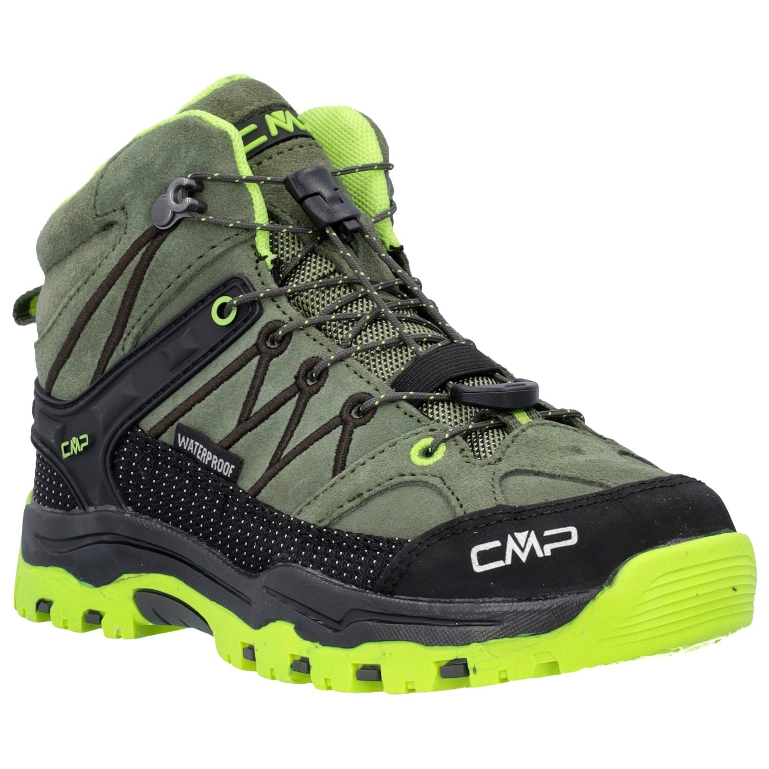 Ботинки для прогулки Cmp Kid's Rigel Mid Trekking Shoes Waterproof, цвет Deep Lake/Acido — фото 2