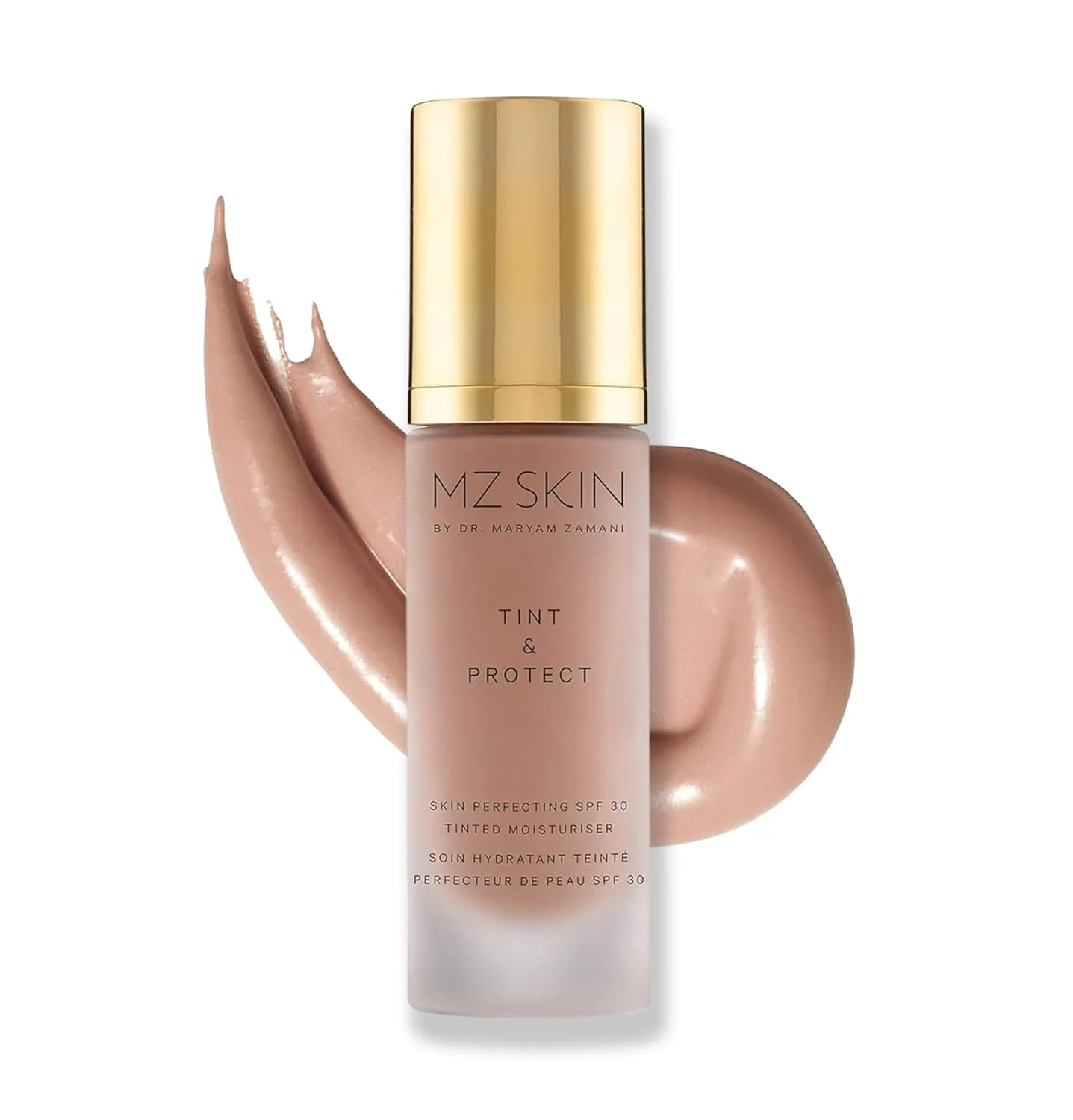 Увлажняющий тонирующий крем MZ SKIN Tint & Protect Skin Perfecting SPF 30, 35 мл | Широкий спектр защиты от UVA/UVB-лучей | С гиалуроновой кислотой, маслом ореха кахаи и витамином С Mz Skin By Maryam Zamani Md