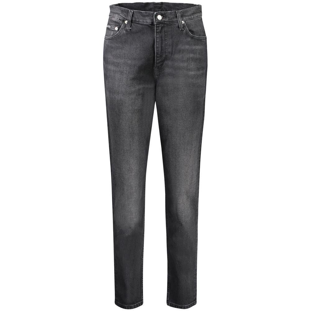 

Черные хлопковые женские джинсы Calvin Klein
