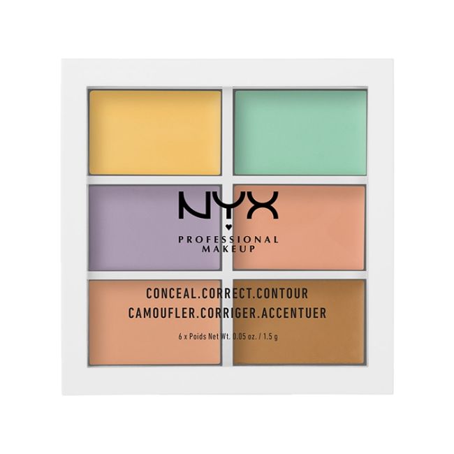 

Палитра консилеров NYX Professional Makeup, цвет 3cp04 assorted, 6 x 1,5 гр
